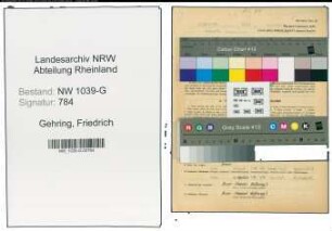 Entnazifizierung Friedrich Gehring , geb. 01.06.1908 (Bergmann)
