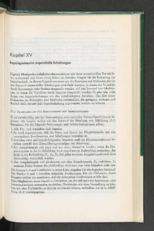 Kapitel XV. Impulsgesteuerte sequentielle Schaltungen