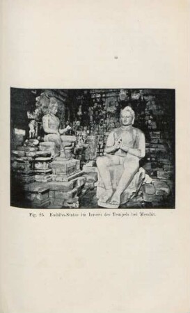 Fig. 25. Buddha-Statue im Innern des Tempels bei Mendút