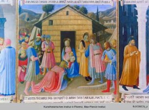 Türschmuck des "Silberschranks" für Santissima Annunziata : Anbetung der Könige