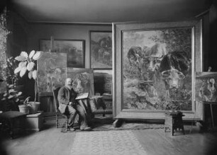 Künstleratelier Anton Braith (1836-1905 ), Tiermaler