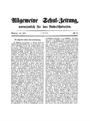 Die allgemeine deutsche Lehrerversammlung
