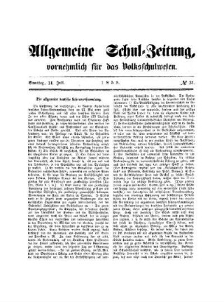 Die allgemeine deutsche Lehrerversammlung