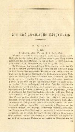 Ein und zwanzigste - Sieben und zwanzigste Abtheilung