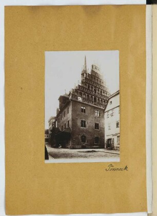 Rathaus, Pößneck: Ansicht (aus: Skizzen- und Fotoalbum 20)