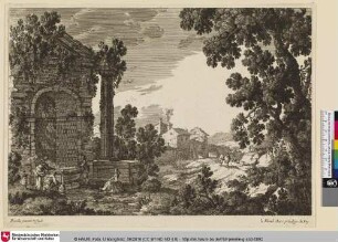 [Landschaft mit Frauen an einem Brunnen]