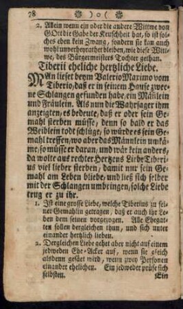 Tiberii eheliche hertzliche Liebe.