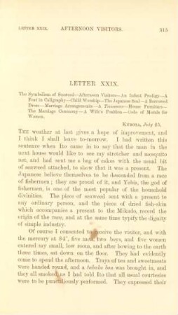 Letter XXIX. The symbolism of seaweed ...