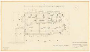 Evangelisches Gemeindezentrum, Herford: Kirche: Pfarrhaus Grundriss Kellergeschoss 1:50