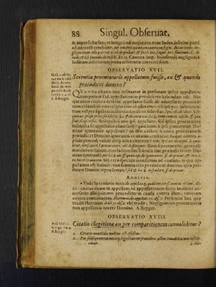 Observatio XVIII. Citatio illegitima an per comparitionem conualidetur?