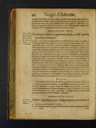 Observatio XVIII. Citatio illegitima an per comparitionem conualidetur?