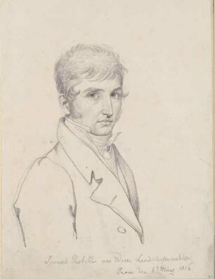 Bildnis Rebell, Joseph (1787-1828), Maler