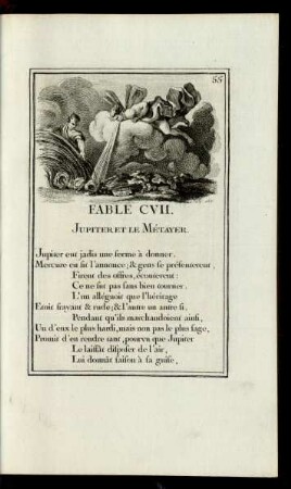 Fable CVII. Jupiter Et Le Métayer.
