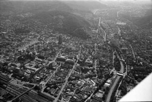Freiburg: Gesamtansicht, Innenstadt, von Südwesten