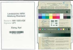 Entnazifizierung Karl Elsing , geb. 28.01.1890 (Postbetriebswart)