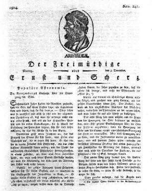 Nro. 241., Montag den 3. December