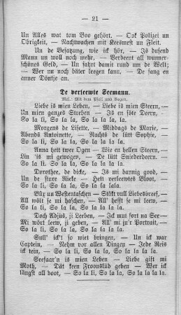De verleewte Seemann.