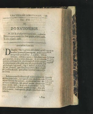 Tit. VII. De Donationibus.