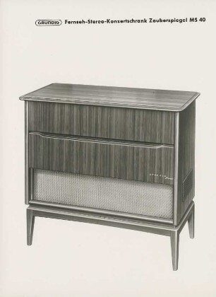 Fernseh-Stereo-Konzertschrank "Zauberspiegel MS 40" der Grundig-Radio-Werke