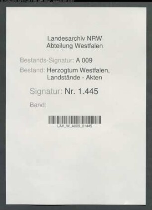 Von dem Schatzrezeptor Caspar Anton Honcamp beglaubigte Abschrift des Schatzungsregisters des Amtes Werl