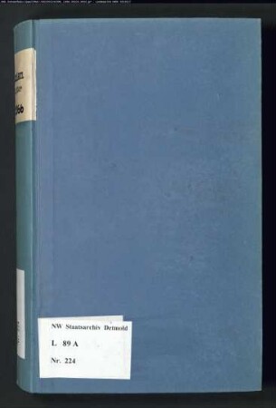 Gogerichtsregister Amt Oerlinghausen