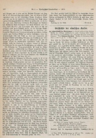 188-196 Geschichte der römischen Kaiser