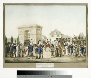 Huldigung Napoleon Bonapartes in Düsseldorf am 3. November 1811