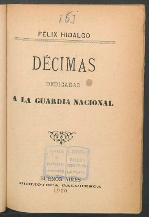 Décimas dedicadas a la guardia nacional