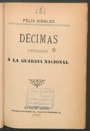 Décimas dedicadas a la guardia nacional
