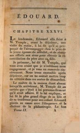 Edouard, Ou L'Enfant Retrouvé : Traduit De L'Anglais. 2