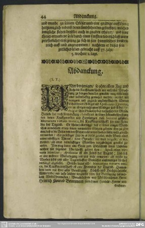 Abdankung : Abdanckung