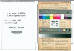 Entnazifizierung Johann Teuwen , geb. 16.04.1901 (Landwirt)