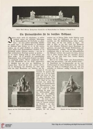 19: Ein Preisausschreiben für die deutschen Bildhauer
