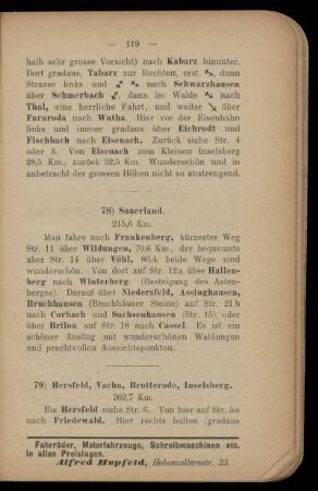 79) Hersfeld, Vacha, Brotterode, Inselsberg