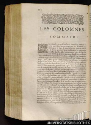 Les Colomnes. Sommaire.