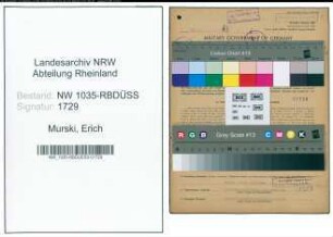 Entnazifizierung Erich Murski , geb. 14.05.1914 (Bergbauangestellter)