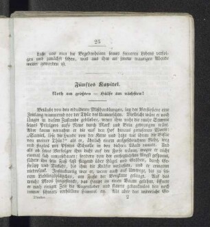 Fünftes Kapitel. Noth am größten - Hülfe am nächsten!