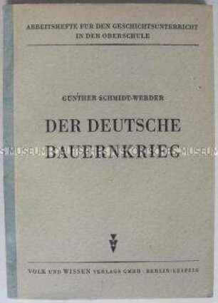 Lehrheft für den Geschichtsunterricht in der Sowjetischen Besatzungszone
