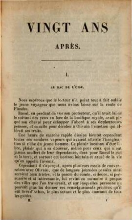 Vingt ans après : Par Alexandre Dumas, 2