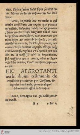 Hic aegrotanti [...]