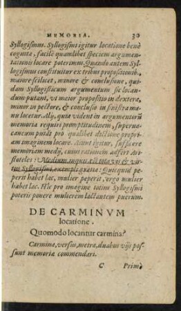 De Carminum locatione.
