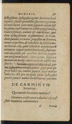 De Carminum locatione.