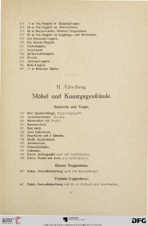 Möbel und Kunstgegenstände (Nr. 187-655)