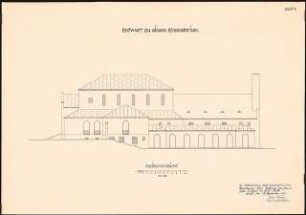 Krematorium: Seitenansicht 1:100