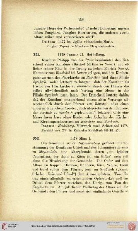 Urkunden Nr. 351 - 400