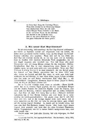 Ein neuer Karl May-Rummel : [Mitteilungen]