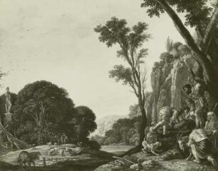 Joseph wird von seinen Brüdern in den Brunnen geworfen