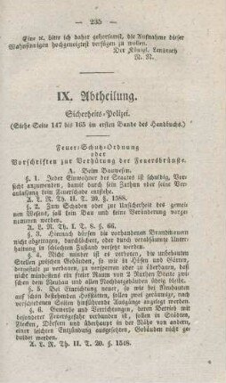 IX. Abtheilung. Sicherheits-Polizei