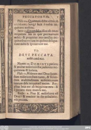 VI. Deus Peccata nobis condonat.
