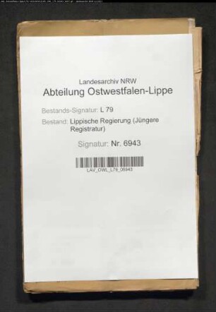 Bestandserhebung und Beschlagnahme von Fässern